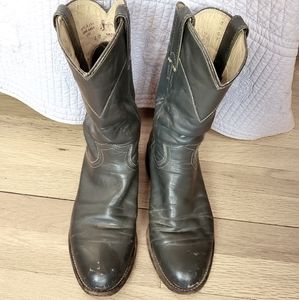 Gray Justin Cowboy Boots